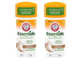 Arm and Hammer Essentials Coconut Geranium deodorant bottle for everyday freshness.