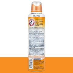 Arm & Hammer invisible body spray mist applying evenly on skin for quick-dry comfort.