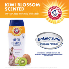 Arm & Hammer tearless dog shampoo bottle detail for sensitive skin use