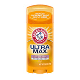 Arm & Hammer Ultra Max antiperspirant stick with powder fresh scent for daily protection.