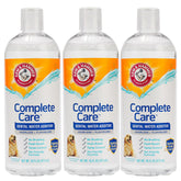Arm & Hammer dog dental water additive bottle promotes easy daily dental care.