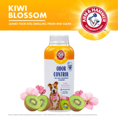Kiwi blossom scented Arm & Hammer for Pets powder on coat