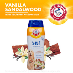 Arm & Hammer for Pets 5-in-1 deodorizing action freshens the coat.