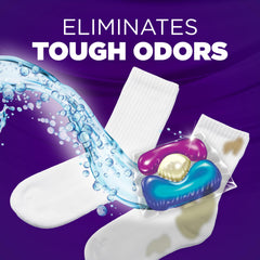 Arm & Hammer Plus OxiClean Fresh Burst fragrance on laundry leaves a clean scent.