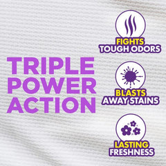 Pour cap showing easy dosing for concentrated detergent.
