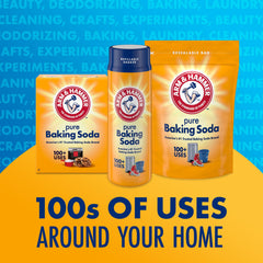 Arm & Hammer Pure Baking Soda Shaker 12oz in action for kitchen cleaning