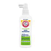 Arm & Hammer Shoe Refresher Spray bottle for all-day odor control.