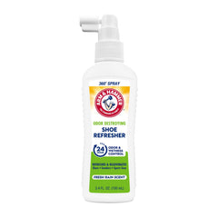Arm & Hammer Shoe Refresher Spray bottle for all-day odor control.