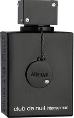 Armaf Club de Nuit Intense bottle front view for a bold evening fragrance.
