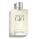Armani Beauty Acqua di Gio outer bottle shows sea-inspired freshness for daily wear.