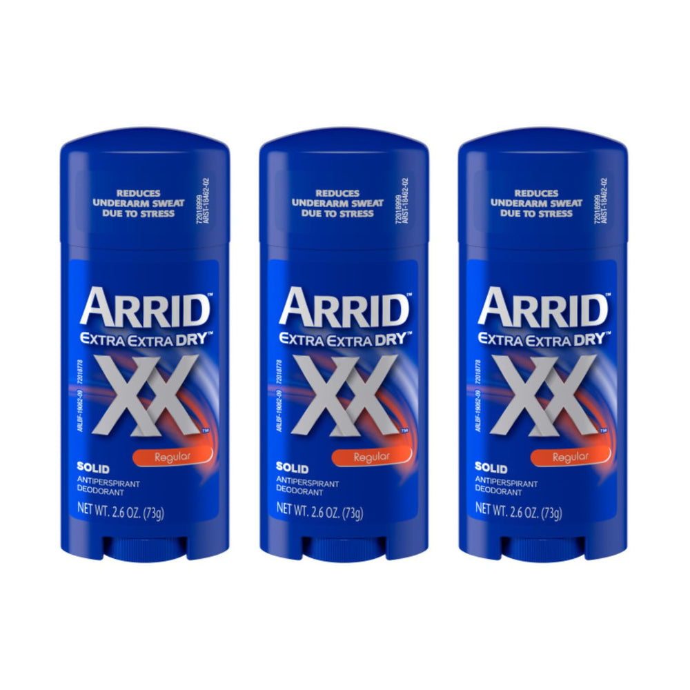 ARRID XX front view of the antiperspirant solid for all-day dryness.