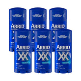 Arrid XX Extra Extra Dry Cool Shower stick six-pack for daily moisture control.