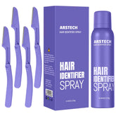 Arstech Dermaplane Razor Kit for facial shaving shown in action for smooth skin.