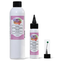 Art Glitter Art Institute Glitter Designer Dries Clear Glue 8oz bottle close up for smooth application.