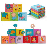 ArtCredit ocean theme soft cloth crinkle book for babies supports tactile play and early vocabulary cues
