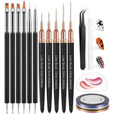 Artdone nail striping tape kit contents provide precise, vibrant options for professional or at-home nail art.