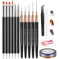 Artdone nail striping tape kit contents provide precise, vibrant options for professional or at-home nail art.