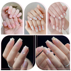 Artdone white lustre chrome powder delivers reflective finish on nails.