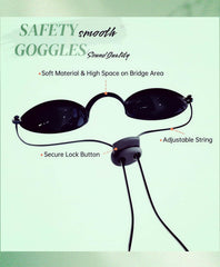 Arthaxi protective goggles adjustable straps ensure better seal against light.