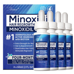 Artimore 5% Minoxidil bottle pour ready for scalp application