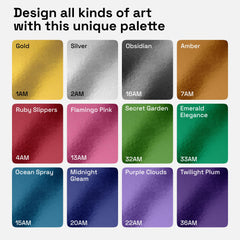 ARTISTRO 12 metallic pens used for rock painting with vibrant opaque color