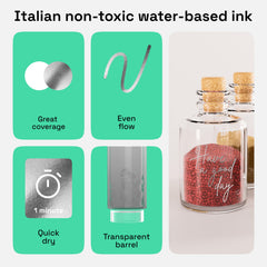 ARTISTRO 2 silver markers add crisp detail to canvases with minimal ink flooding.