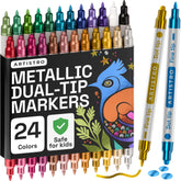 ARTISTRO 24 metallic paint marker fine-tip for precise detailing on crafts.
