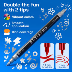 ARTISTRO 36 markers on wood showing opaque color coverage