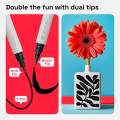 ARTISTRO 5 fine-tip marker provides precise detailing and lettering.
