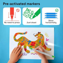 ARTISTRO 5 white acrylic marker with dot-tip for bold fills and accents
