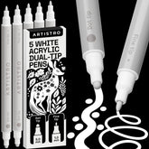 ARTISTRO 5 white acrylic marker with fine-tip precision for detailed outlines