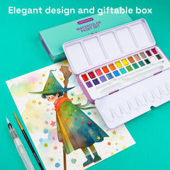 ARTISTRO travel case keeps watercolor paints secure outdoors