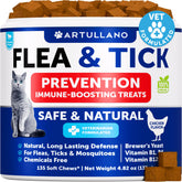 Artullano cat flea chew for daily flea prevention and tick protection.