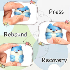 Aruytps fox squishy toy with slow rising design for relief.