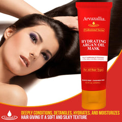 Applying Arvazallia mask for detangling and conditioning for easier styling.