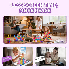 Asago kids and family build castles and rockets together