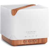 ASAKUKI essential oil diffuser with 700ml capacity delivering ample mist for large rooms.
