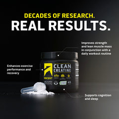 Ascent Clean Creatine Monohydrate scoop measures servings for daily training.
