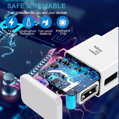Aseyuwde broad compatibility with Galaxy and Pixel devices for one charger.