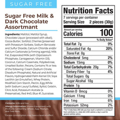 Asher's Sugar Free Milk Chocolate piece close-up, creamy texture for mindful indulgence.