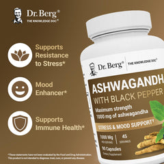 Ashwagandha root powder image accentuates 600 mg content.