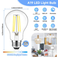 ASOMST vintage Edison filament bulb with visible filaments for classic décor lighting.