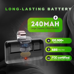 ASONPAO 953EV-P2 remote setup demonstrates easy three-button programming for separate garage doors.