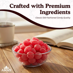 2 lb bulk ASOZI cherry hard candy for events