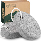 Asqraqo lava pumice stone 2pc pack for foot exfoliation and smoother skin