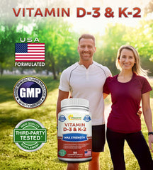 Asquared Nutrition max-strength D3 K2 pack highlighting daily supplement routine