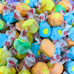 Assortit Easter tropical taffy banana pieces, chewy and fruity for grab-and-go snacking.