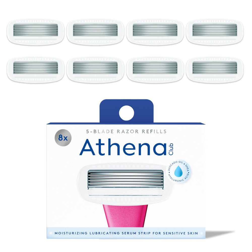 Athena Club women's razor refills pack front view for easy replacement