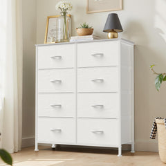 Atilioo dresser wooden-top detail provides sturdy, stylish surface for decor.