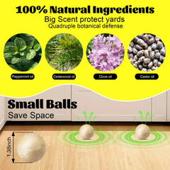 Atindirey long-lasting-scent balls release peppermint gradually for weeks of protection